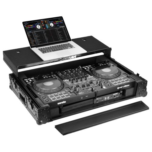 Pioneer DJ DDJ-FLX10 I-Board 1U Flight Case with Glide Style Laptop Platform and Wheels - Image 3