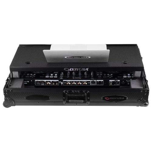 Pioneer DJ DDJ-FLX10 I-Board 1U Flight Case with Glide Style Laptop Platform and Wheels - Image 4