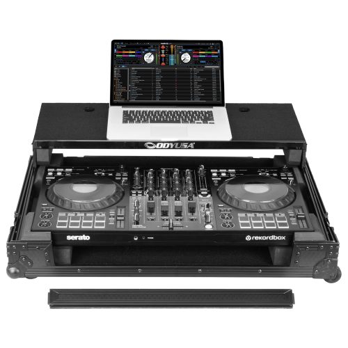 Pioneer DJ DDJ-FLX10 I-Board Flight Case with Glide Style Laptop Platform and Wheels - Image 2