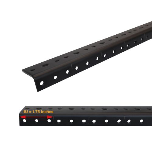Pair of Pre-tapped Rack Rails 16U (28 inches)