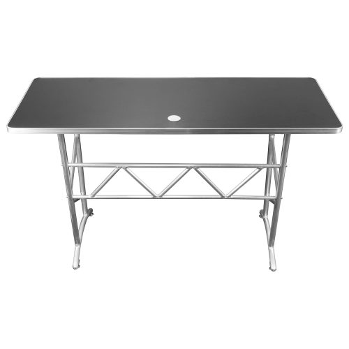 Odyssey 60" x 23.75" Hex Texture Pattern Tabletop DJ Truss Table - Image 2