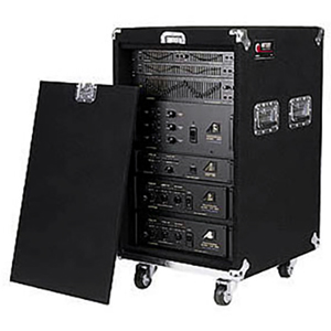 Pro 16U Carpet Amp Rack Case with Wheels