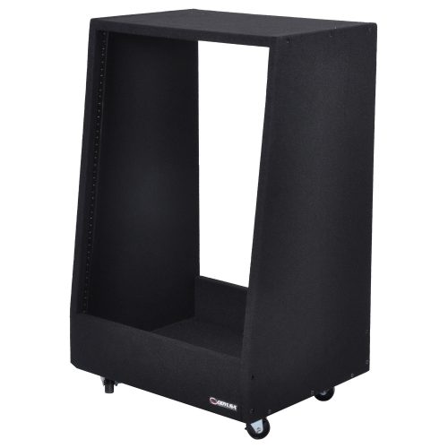 14U Carpeted Pro Studio Rack with Wheels