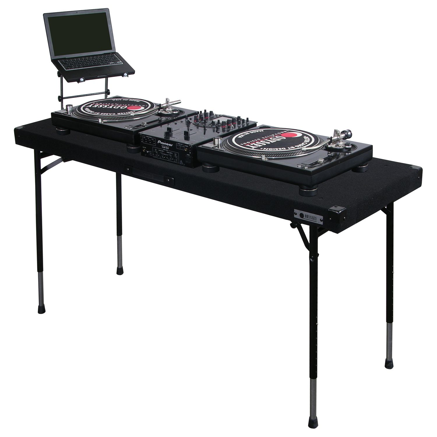 Adaptability Fitness ancestor Height Adjustable 60" x 20" Work Surface Carpet DJ Table - Odyssey Cases Adaptability Fitness ancestor Height Adjustable 60" x 20" Work Surface Carpet DJ Table - Odyssey Cases