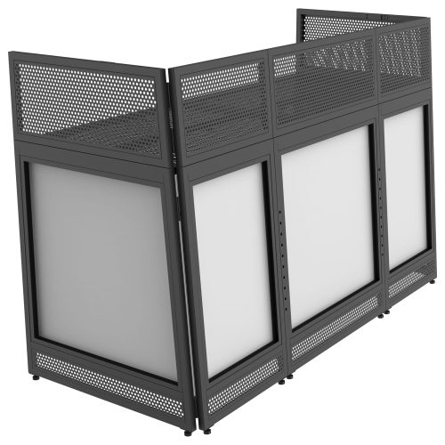 Odyssey 70" Wide Surface TV Mountable DJ Battle Booth with Removable Top - Image 4