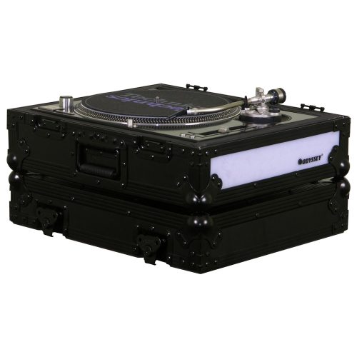 Black Universal Battle Position Turntable Case with LED Panel - Image 2