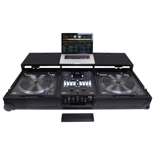 Black Rane 72 Mixer and Two Rane 12 Turntable Controllers Coffin Case with Full Glide Platform Made in USA - Image 2