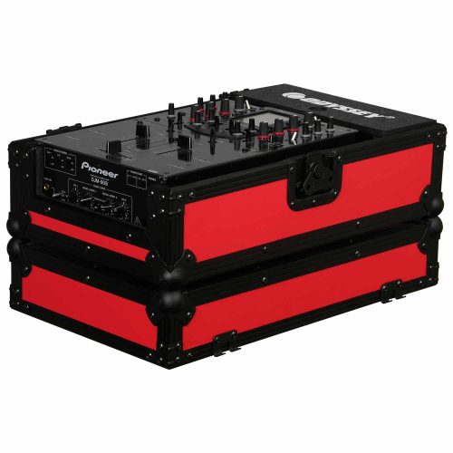 Red universal 10" format dj mixer case