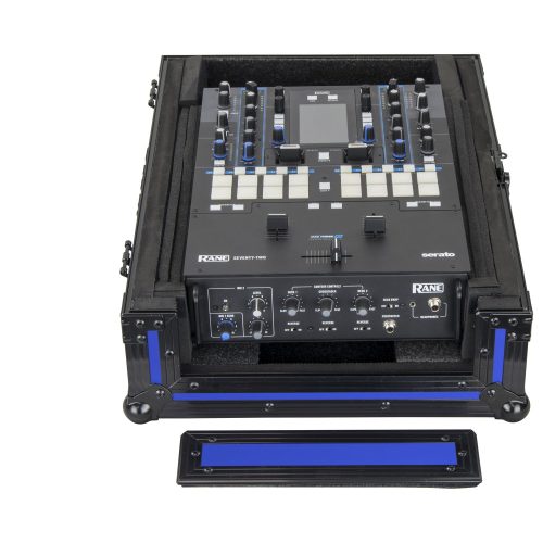 DESIGNER DJ™ Universal 12-inch Format Extra Deep Black on Blue DJ Mixer Case - Image 2