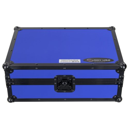 DESIGNER DJ™ Universal 12-inch Format Extra Deep Black on Blue DJ Mixer Case - Image 12