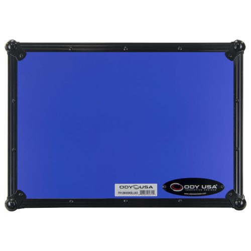 DESIGNER DJ™ Universal 12-inch Format Extra Deep Black on Blue DJ Mixer Case - Image 14