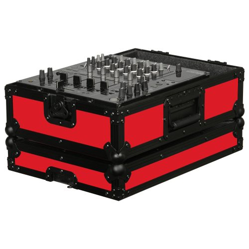 Red universal 12 inch format dj mixer case