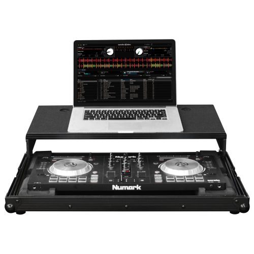 Black Low Profile Numark Mixtrack 3 / Mixtrack Pro 3 / Mixtrack Platinum Case with Glide Platform - Image 2