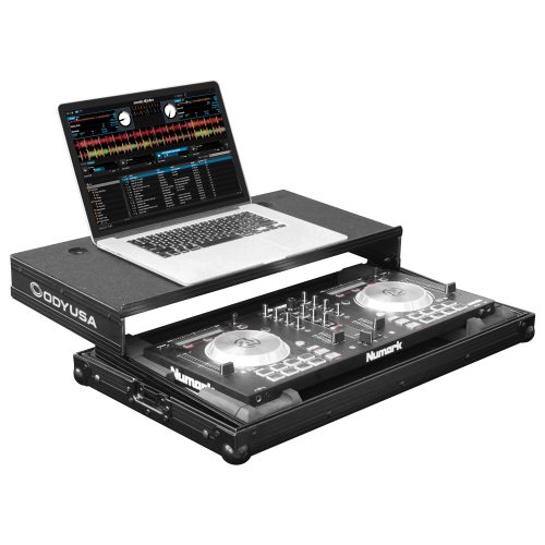 Black Low Profile Numark Mixtrack 3 / Mixtrack Pro 3 / Mixtrack Platinum Case with Glide Platform - Image 3