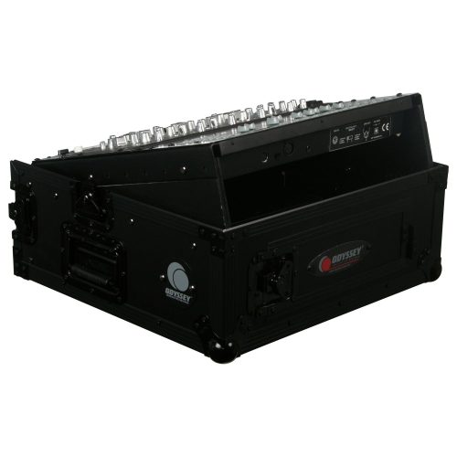 Black 10U Top Slanted 2U Vertical Pro Combo Rack - Image 3