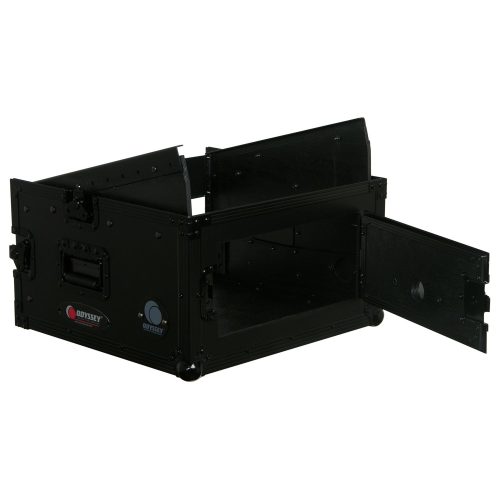 Black 10U Top Slanted 4U Vertical Pro Combo Rack - Image 2