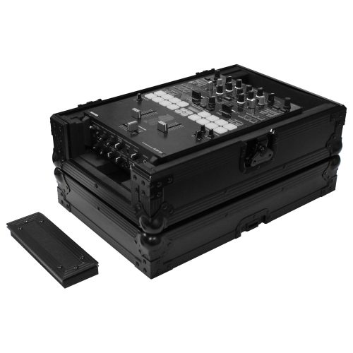 Odyssey Universal Black 10" Format DJ Mixer Flight Case with Extra Deep Rear Compartment