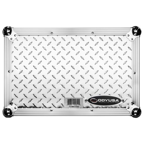 Universal 10-inch Format Extra Deep Silver Diamond Plated DJ Mixer Case - Image 15