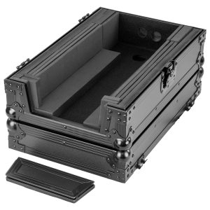 Odyssey Universal Black 11" Format DJ Mixer Flight Case with Extra Deep Rear Cable Compartment