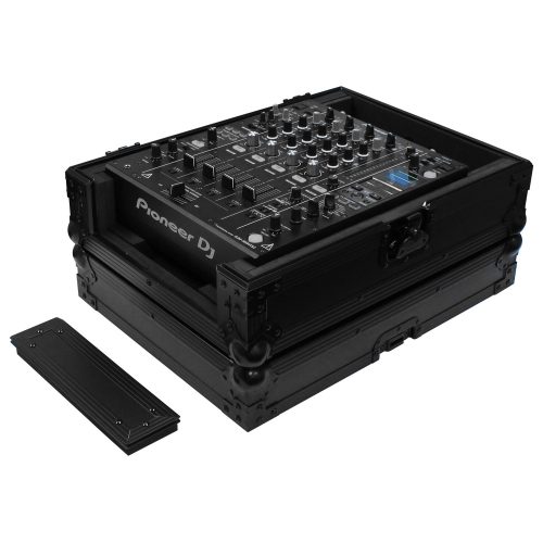 Odyssey Universal Black 12" Format DJ Mixer Flight Case with Extra Deep Rear Cable Compartment