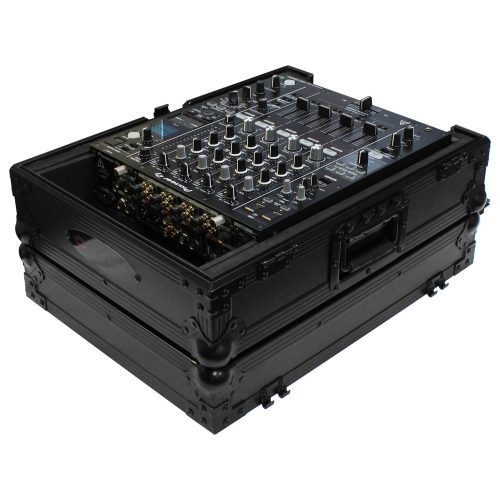 Odyssey Universal Black 12" Format DJ Mixer Flight Case with Extra Deep Rear Cable Compartment - Image 3