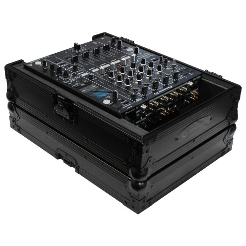 Odyssey Universal Black 12" Format DJ Mixer Flight Case with Extra Deep Rear Cable Compartment - Image 4