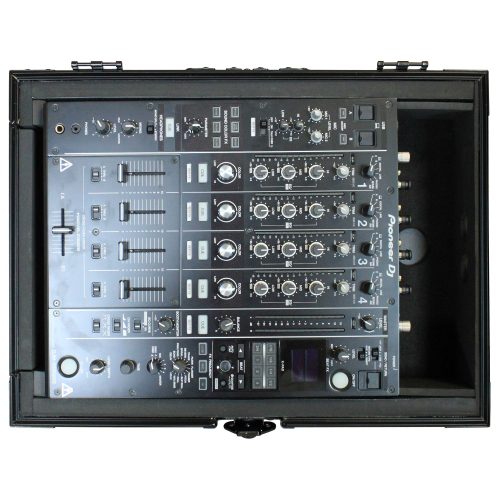Odyssey Universal Black 12" Format DJ Mixer Flight Case with Extra Deep Rear Cable Compartment - Image 5