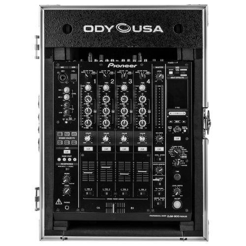 Odyssey Universal 12" Format Silver Diamond Plated DJ Mixer Case with Extra Deep Rear Cable Compartment - Image 5