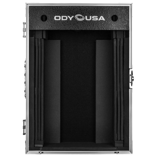 Odyssey Universal 12" Format Silver Diamond Plated DJ Mixer Case with Extra Deep Rear Cable Compartment - Image 6