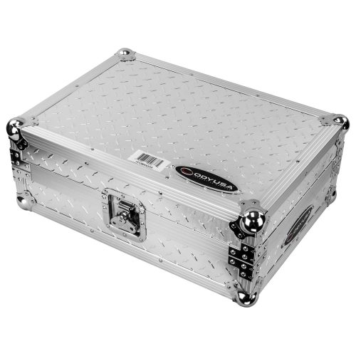 Odyssey Universal 12" Format Silver Diamond Plated DJ Mixer Case with Extra Deep Rear Cable Compartment - Image 10