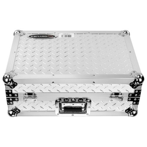 Odyssey Universal 12" Format Silver Diamond Plated DJ Mixer Case with Extra Deep Rear Cable Compartment - Image 11