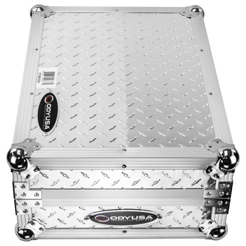 Odyssey Universal 12" Format Silver Diamond Plated DJ Mixer Case with Extra Deep Rear Cable Compartment - Image 13