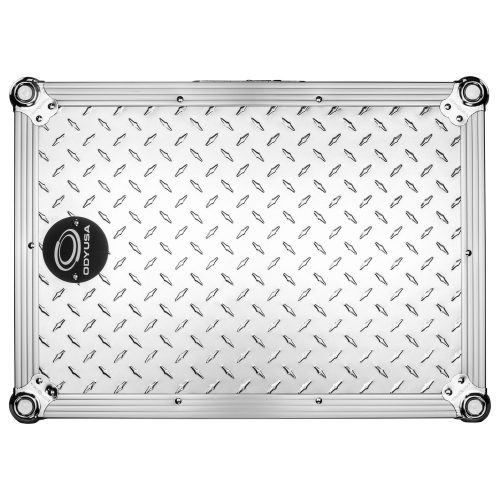 Odyssey Universal 12" Format Silver Diamond Plated DJ Mixer Case with Extra Deep Rear Cable Compartment - Image 15
