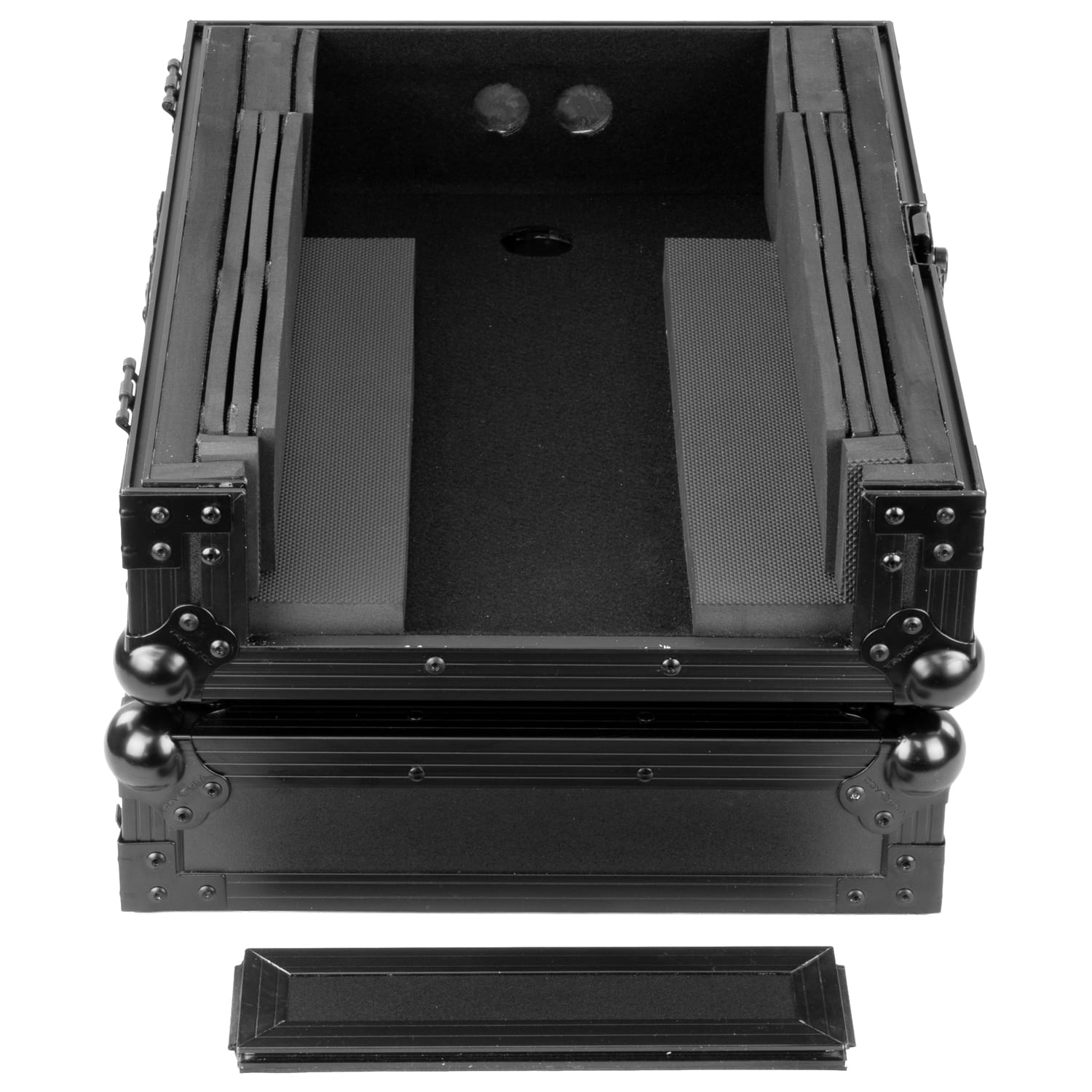 Odyssey Universal Black 13" Format DJ Mixer Flight Case with Extra Deep Rear Cable Compartment - Image 2