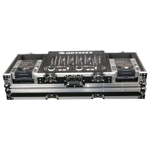 Universal 19" Format DJ Mixer and Two Medium Format Media Players Coffin Flight Case - Image 2