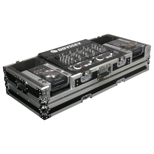 Universal 19" Format DJ Mixer and Two Medium Format Media Players Coffin Flight Case - Image 3