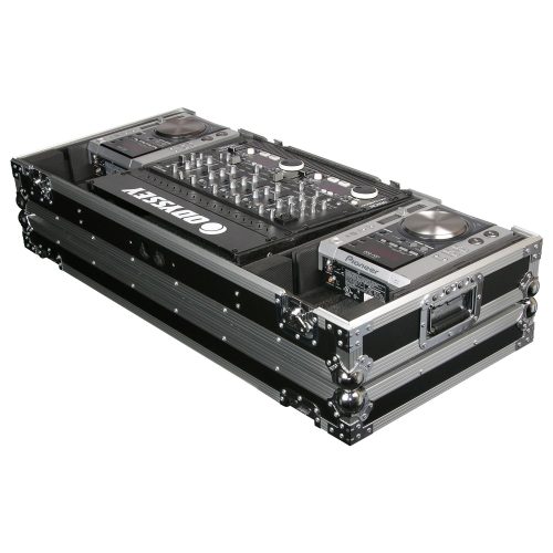 Universal 19" Format DJ Mixer and Two Medium Format Media Players Coffin Flight Case - Image 4