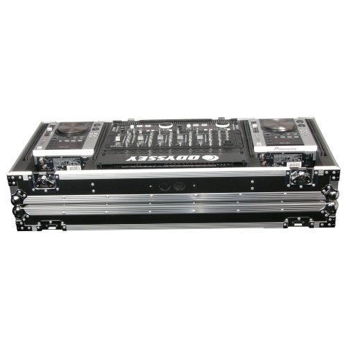 Universal 19" Format DJ Mixer and Two Medium Format Media Players Coffin Flight Case - Image 5
