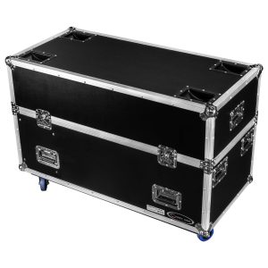 Dual 40-43" Flat Screen Monitor Case with Casters
