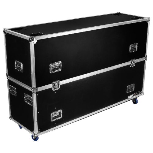 Dual 75" Flat Screen Monitor Case with Casters - Image 3