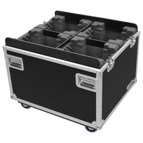 Quad Chauvet Intimidator Beam / Spot 300/350/355Z IRC/400 IRC Moving Head Flight Case with Casters - Image 2