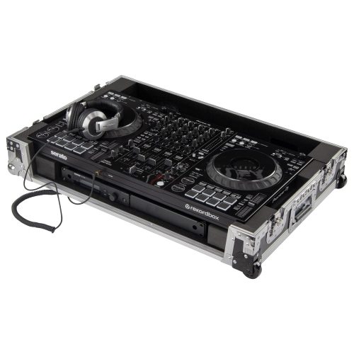 Odyssey DDJ-FLX10 1U Flight Case with Corner Wheels
