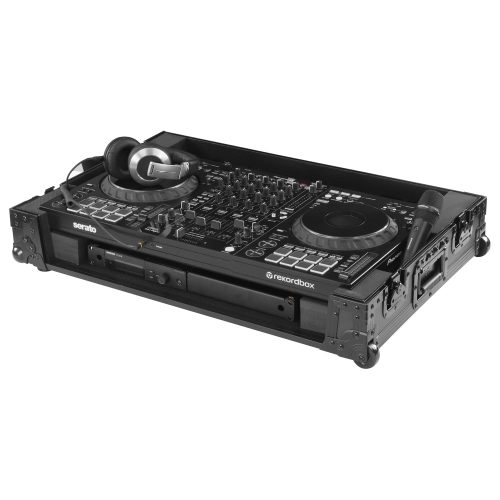 Odyssey Black Label DDJ-FLX10 1U Flight Case with Corner Wheels