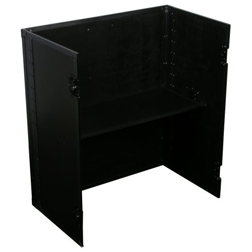 33" Wide x 36" Tall Black DJ Fold-out Stand