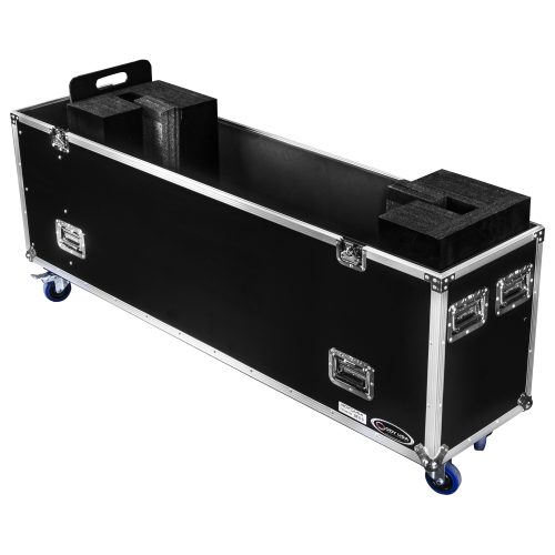 75" Flat Screen Monitor Case with Casters - Image 2