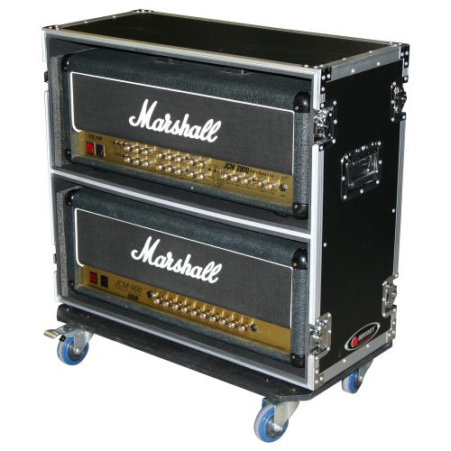 Dual Guitar Amp Head Flight Case