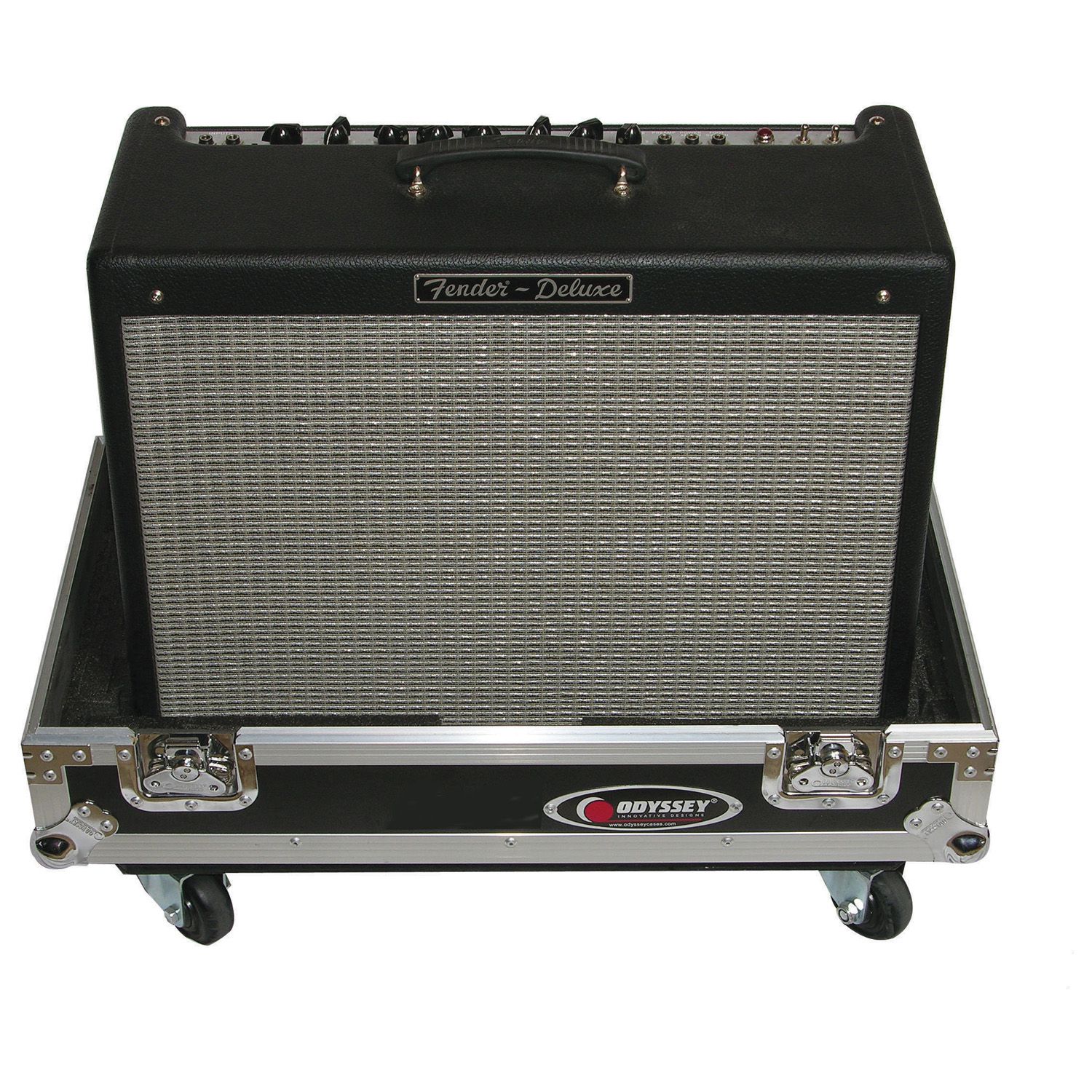 Sound flight case with models 12 to 20 with 19 wheels