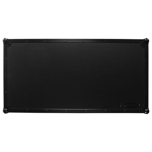 Extra Deep Black DJ Coffin Case for 12″ Format DJ Mixer and Two Media Players with Glide Platform - Image 12