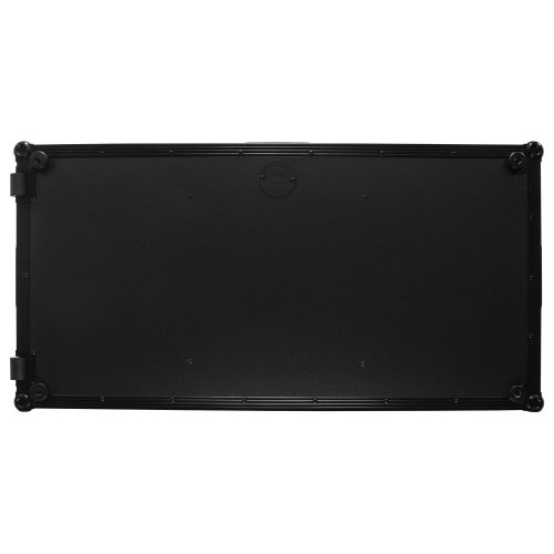 Extra Deep Black DJ Coffin Case for 12″ Format DJ Mixer and Two Media Players with Glide Platform - Image 13