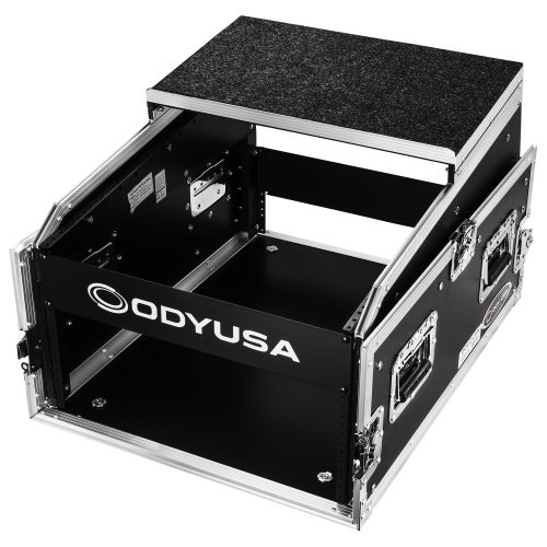 14U Top Slanted 4U Bottom Vertical Pro Combo Rack with Glide Platform - Image 2
